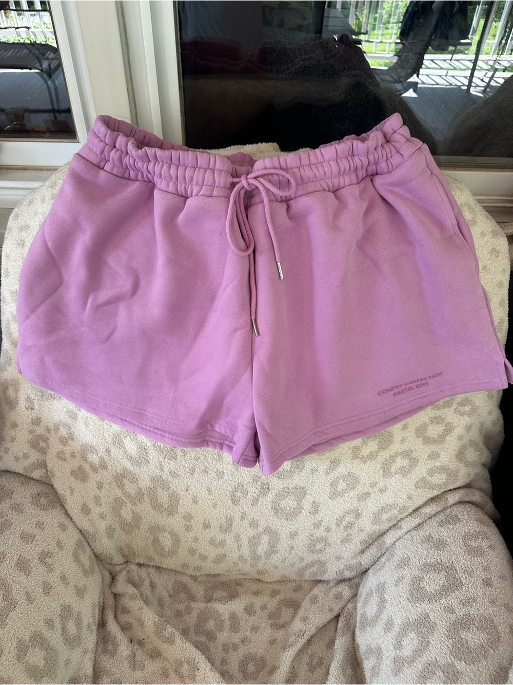 Comfrt Collection Pastel Edit “Lilac” Drawstring Shorts for Women 2X NEW - Picture 1 of 11